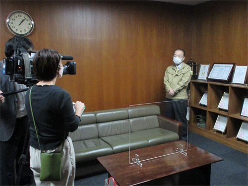 北日本放送「ワンエフ」の取材を受けました。
